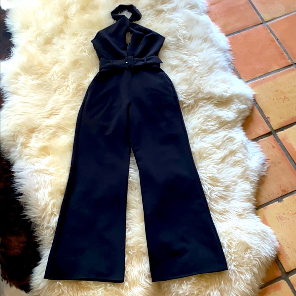 INTERMIX Halter Jumpsuit,flared leg,very elegant!